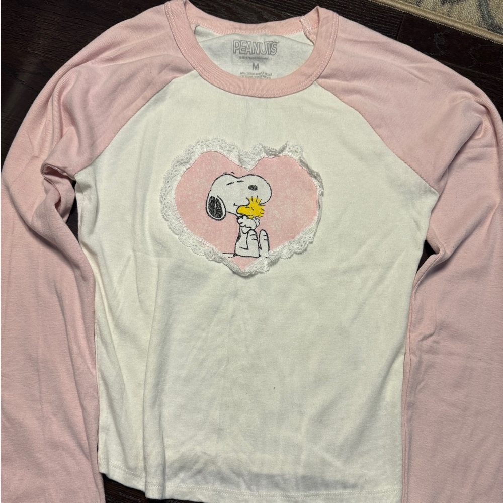 peanuts snoopy long sleeve shirt